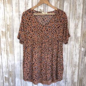 Andree Brown Leopard Blouse